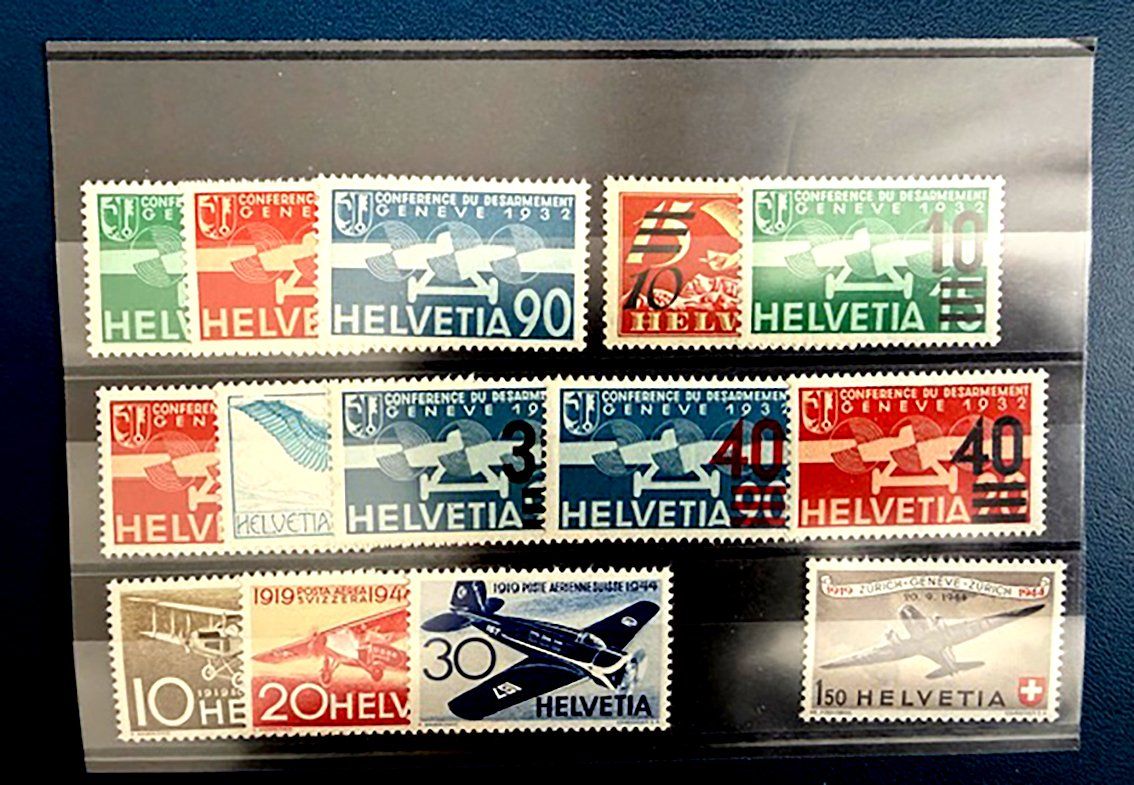 Tutti i francobolli: Briefmarken Genf 1932 und 1944 – Usato da Zürich venduto da Calvin02