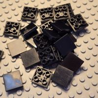 Lego 25x Fliese modifiziert (11203) schwarz gebraucht