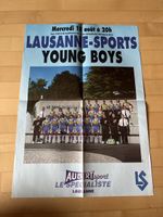 FC Lausanne Sports BSC Young Boys YB Vintage Matchplakat