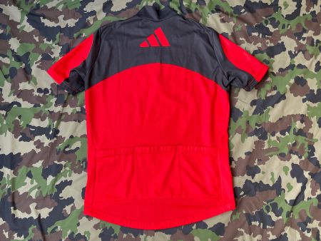 Vintage 90s Adidas Bike Jersey Rave Made in Italy Sz M