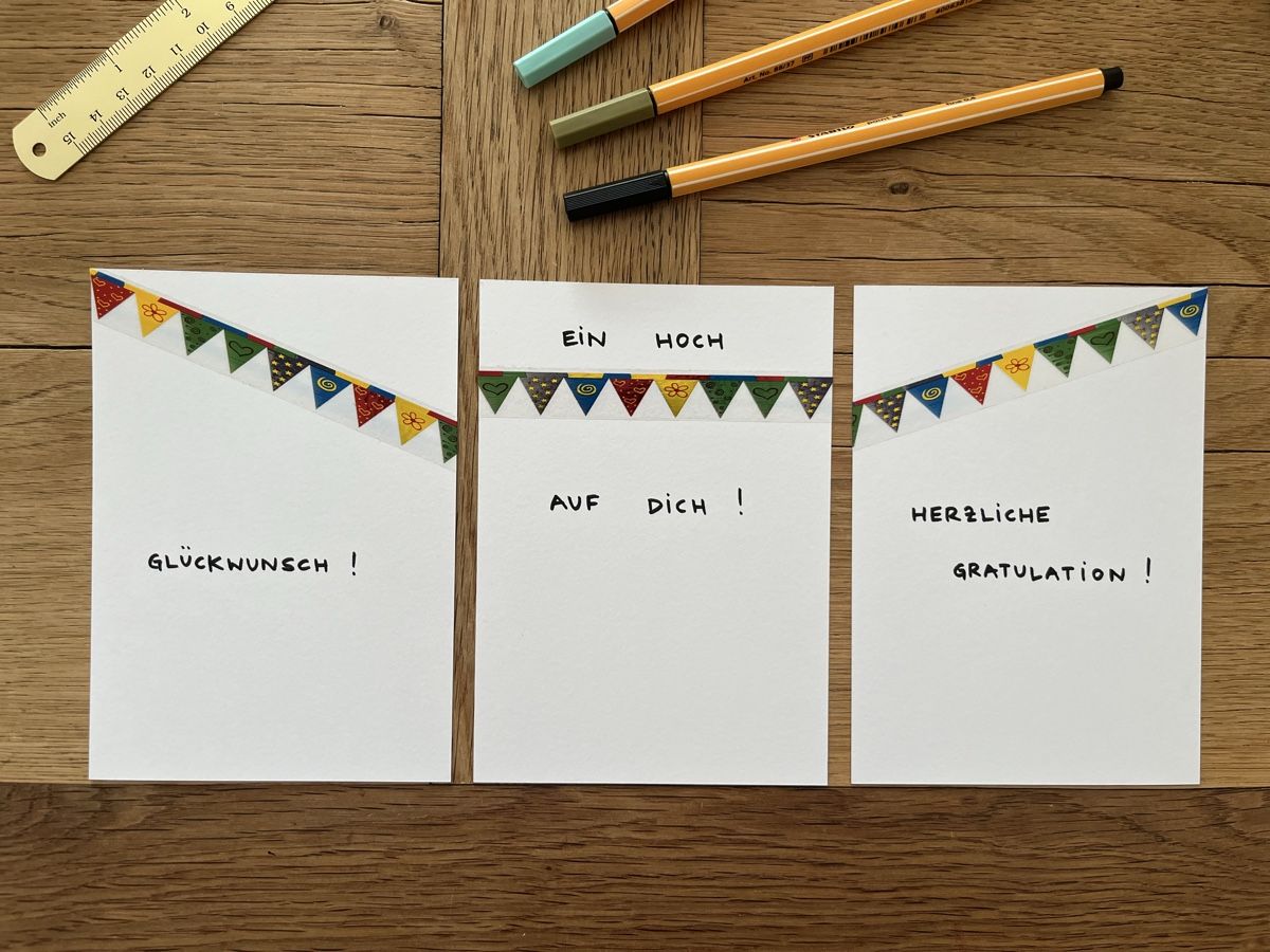 Cartoline: Gratis Versand - 3er-Set Glückwunschkarte A6 – Nuovo e nell'imballaggio originale da Luzern venduto da Crea.Elsa