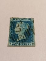 Two pence blue 1841, Platte 4 