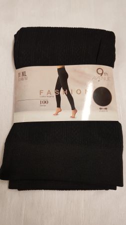 9th AVENUE FASHION Ladies Thermoleggins schwarz Gr. 48/50 XL