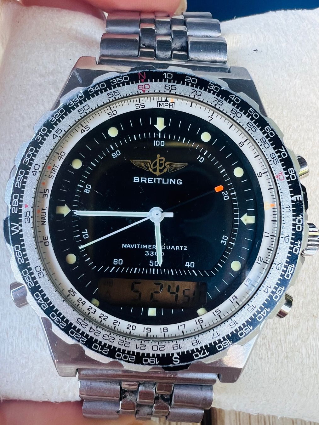 Breitling Uhren: Breitling Navi Timer Jupiter 3300 Armbanduhr – Gebraucht aus weggis von Minusio12 2