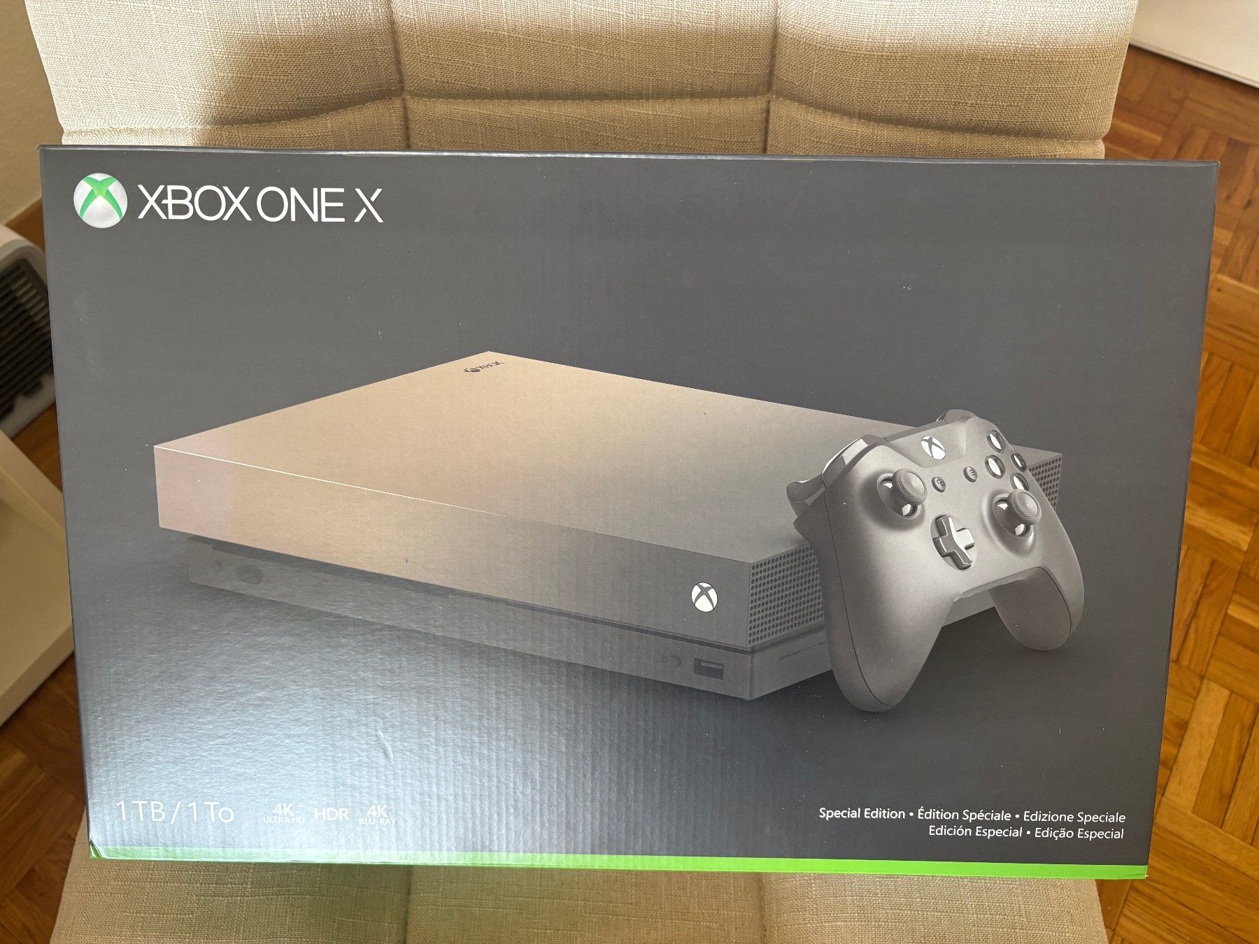 Microsoft Console: Xbox One X Edition Spéciale GOLD RUSH / RARITAT – Nuovo (secondo la descrizione) da Petit-lancy venduto da Jototti