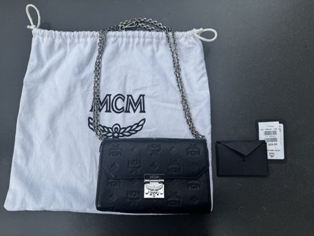 MCM Patricia Visetos Chain Wallet / Clutch – Schwarz