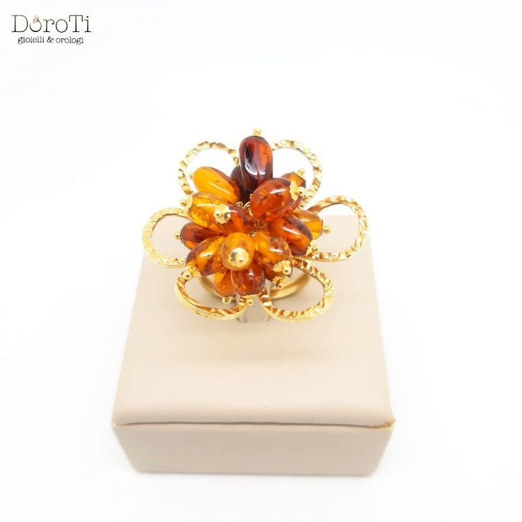 Ambra Baltica Naturale Molto Antica - Set Colletto E Anello - Foto 9