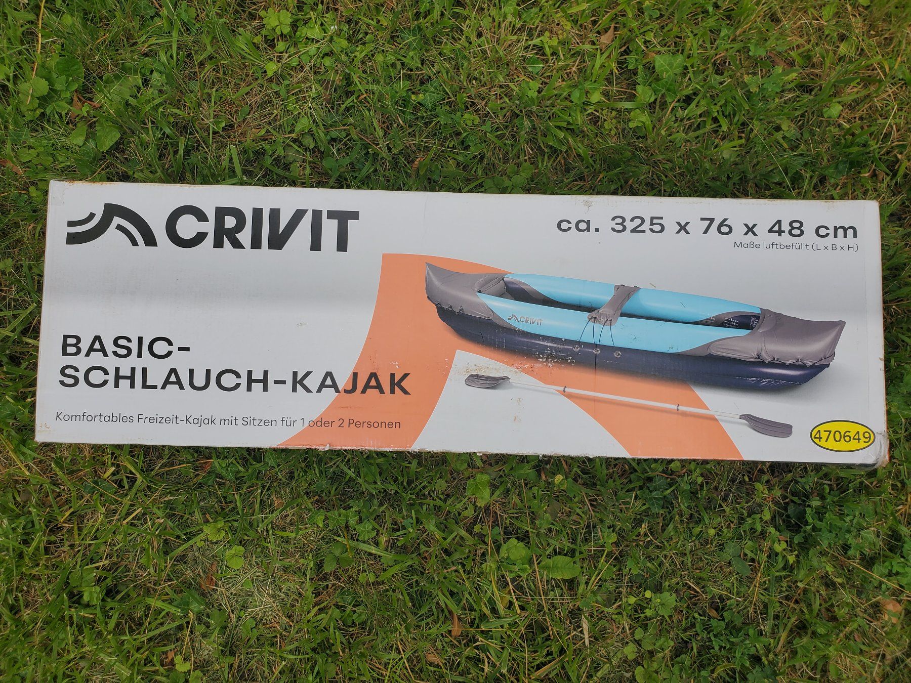 Boote: CRIVIT Basic Schlauchkajak – NEU und Originalverpackt – Neu und originalverpackt aus Zürich von petterha