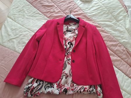 Completo elegante rosa taglia M primavera 🌸 blazer + camice