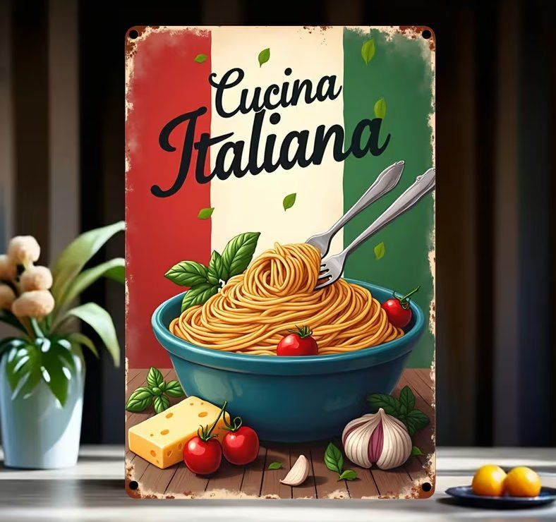 Insegne: Schild Cucina Italiana – Nuovo e nell'imballaggio originale da Gerlafingen venduto da Tsuru