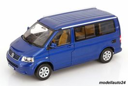 VW T5 Bus California 2003 blau metallic / Norev 1:18
