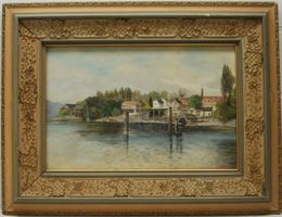 Zug Zoug Aquarell von Keiser Joseph aus Zug ca.1920