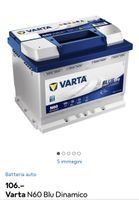 Auto battery 60 ah Varta neu