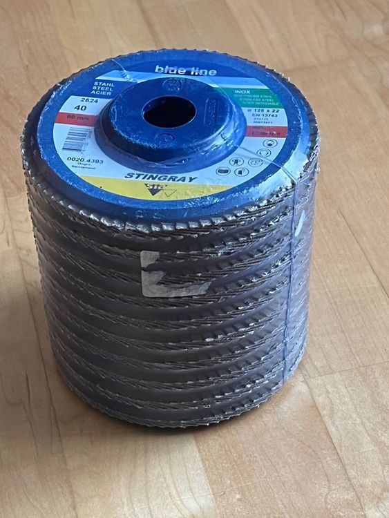 SBS Fächerscheiben 125 Mm – Korn 40, 10 Stück, Braun, Für Metall Und Holz, Zum Entrosten, Entgraten Und Kantenschliff