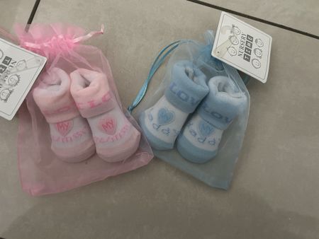 Zuckersüsse Baby Söckchen "My Princess" & "My Daddy" NEU 