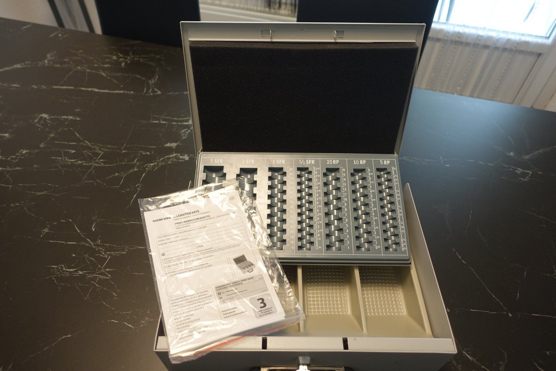 Registratore di cassa: Profi-Handgeldkassette Workzone – Usato da Belp venduto da Mazarron58 1