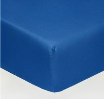 Spannbettuch Feinjersey 90-100x190-200 cm blau 