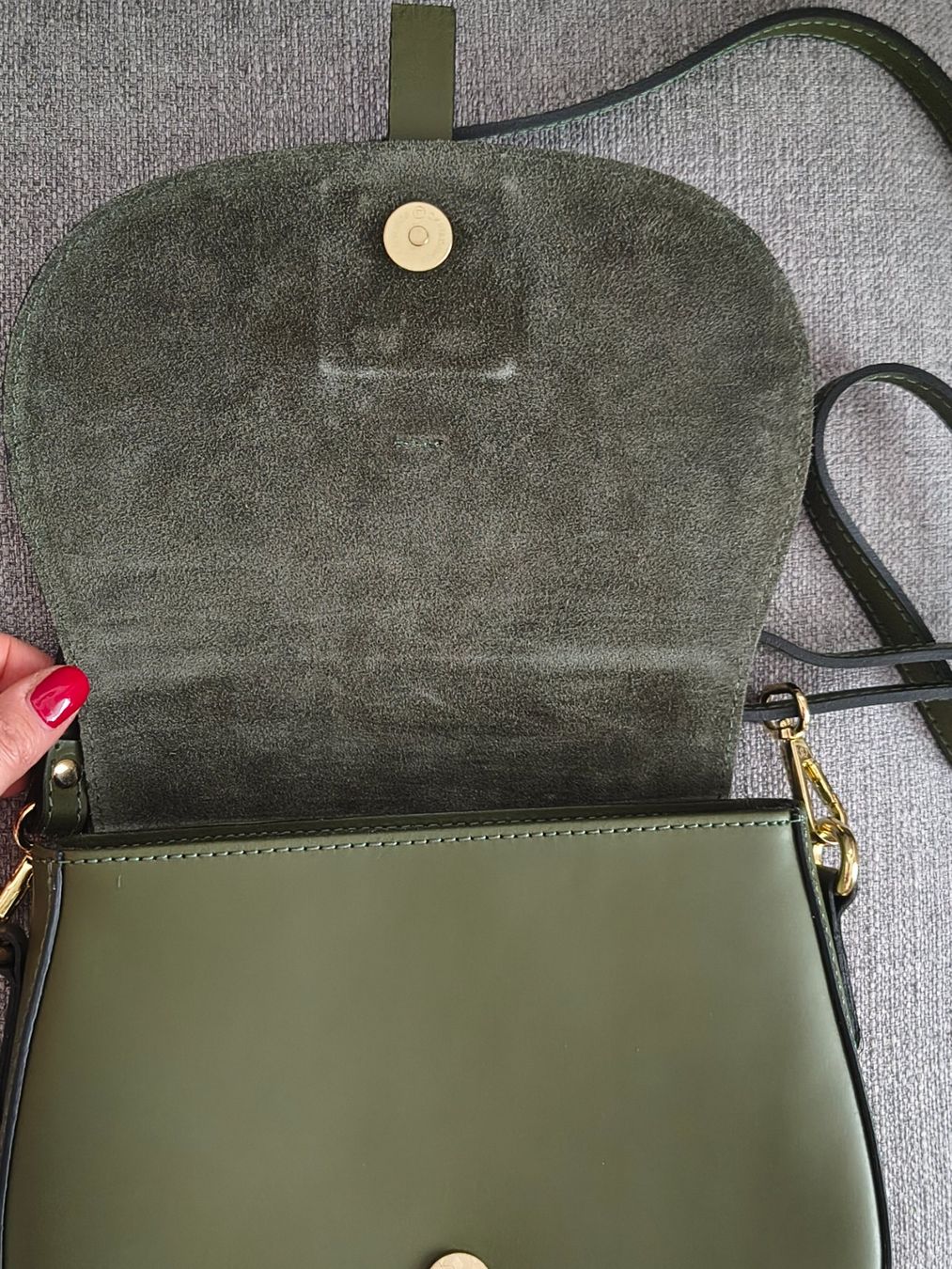 Borse da donna: Olive Handtasche, neuwertig, Echt Leder – Nuovo (secondo la descrizione) da Greifensee venduto da Beautyisforever 2