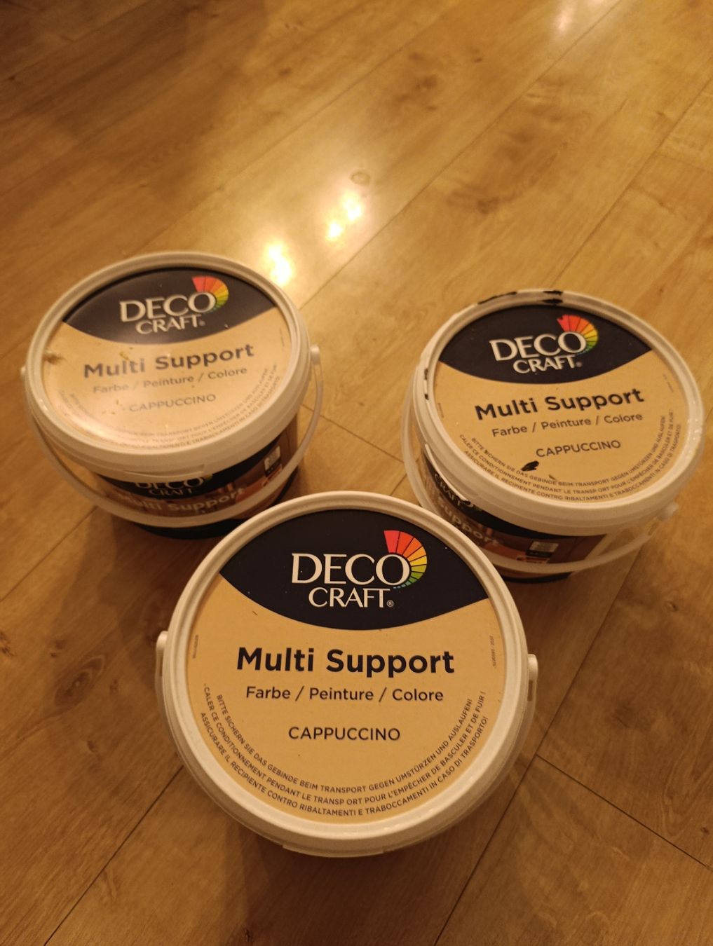 Colori: Deco Craft Multi Support Farbe Cappuccino, 3x 2,5l Kübel – Nuovo e nell'imballaggio originale da Rüti ZH venduto da nomis55