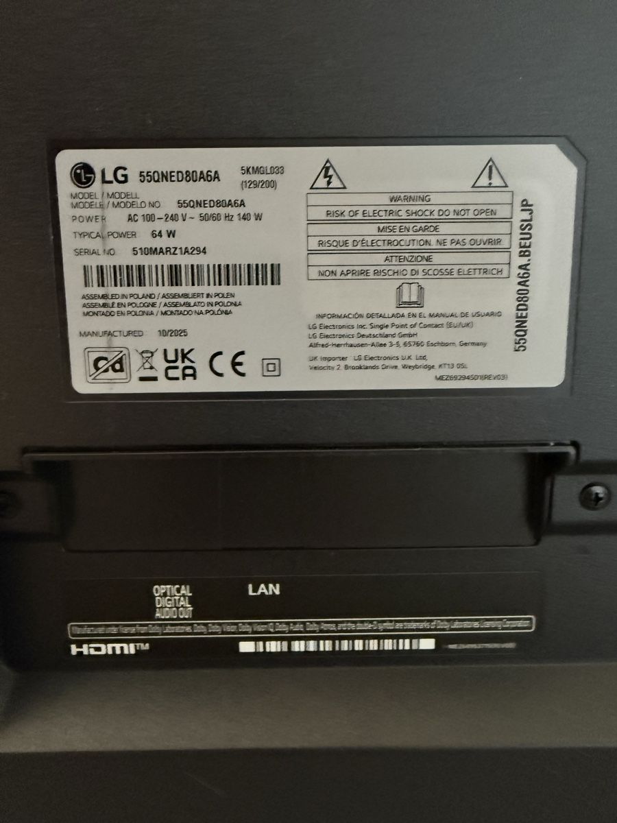 LG Fernseher: LG 55QNED80A6A Smart TV – Neu (gemäss Beschreibung) aus Reinach BL von Diverses123 2