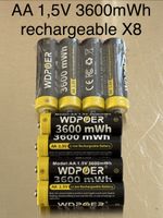 8 wiederaufladbaren Batterien_AA 3600mAh_piles rechargeables