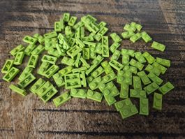 lego 3023 lot de 100 pièces Lime Plate 1 x 1