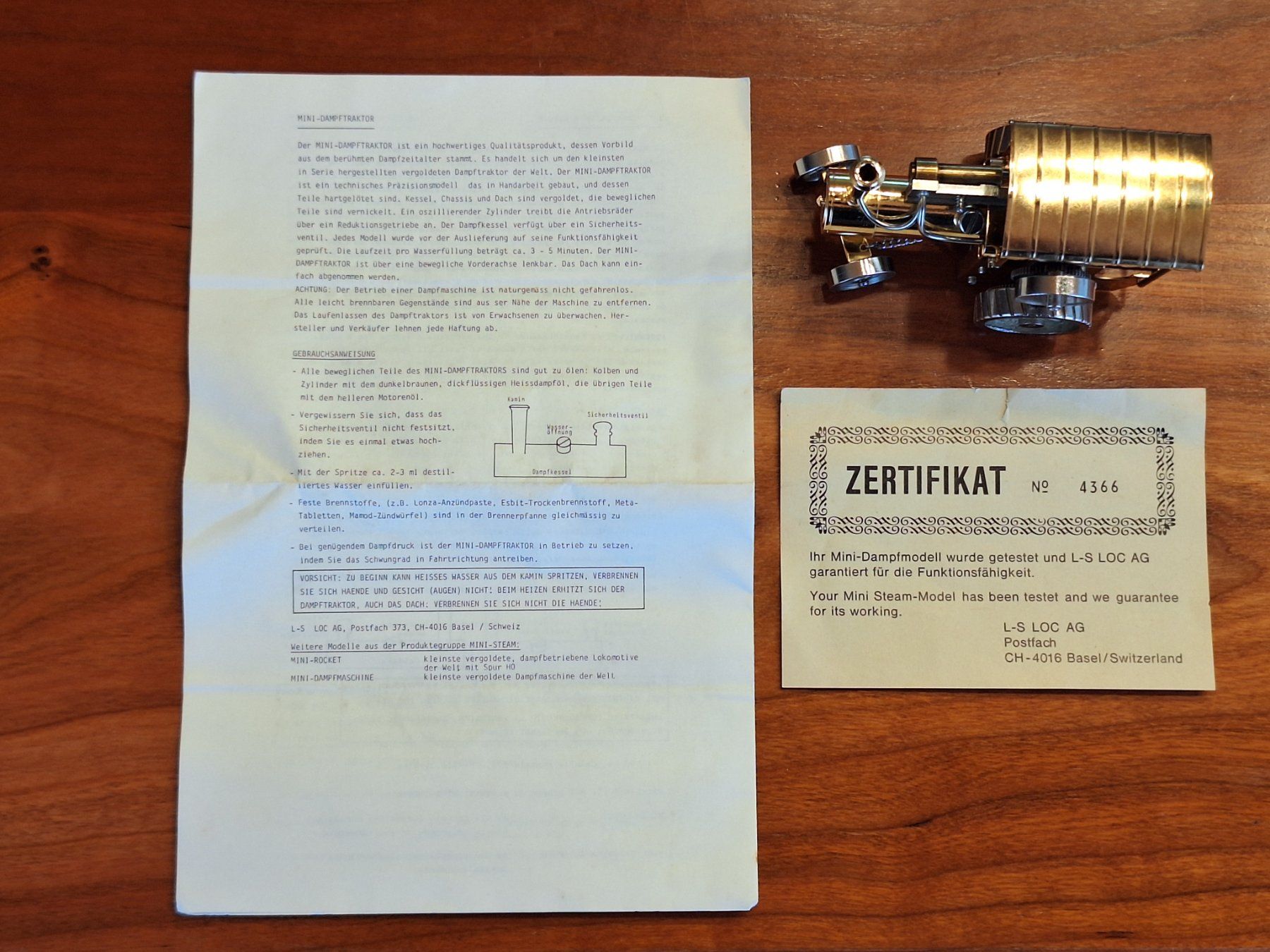 Kit di modellismo & Modellini statici: L-S Loc Dampftraktor Traction Engine Echtdampf Live Steam – Nuovo (secondo la descrizione) da Wikon venduto da Supermarine 6