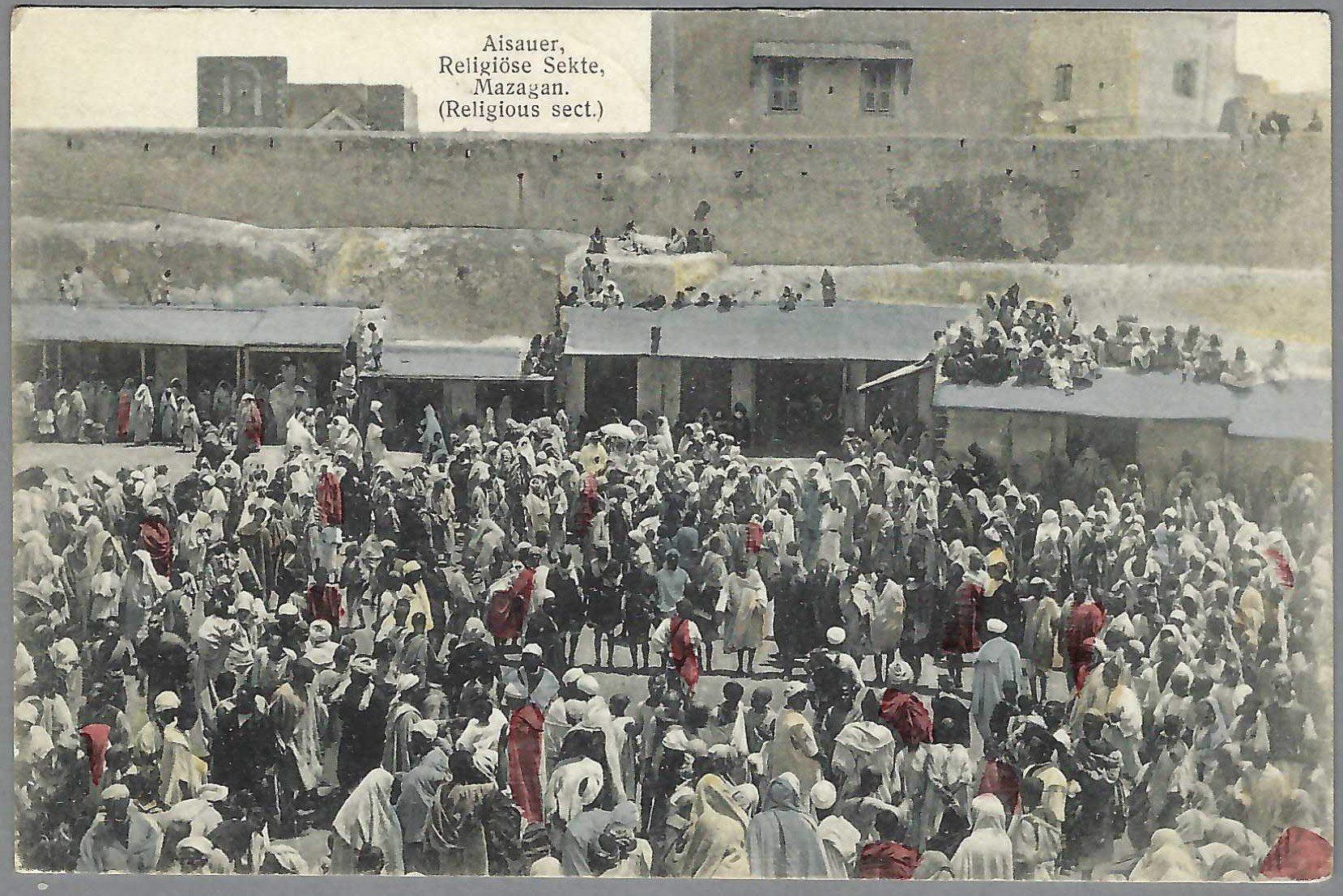 Cartoline postali: MAROCCO, AISAUER, RELIGIÖSE SEKTE, MAGAZAN – Usato da Pura venduto da ulisse1957