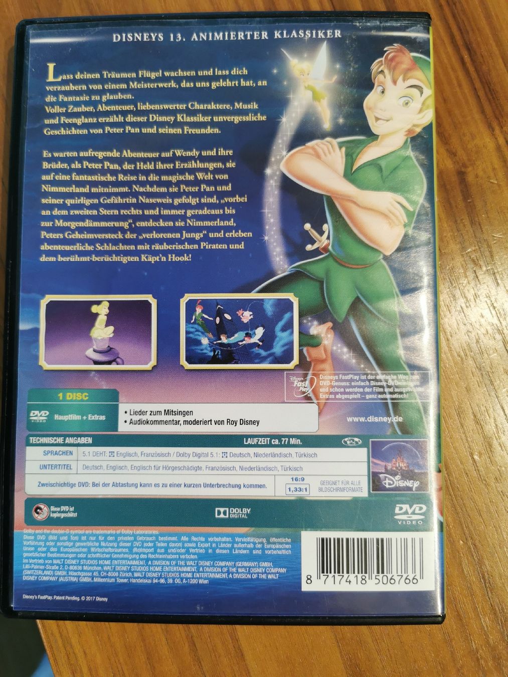 Tutti i DVDs: DVD PETER PAN Disney Classics 2017 – Usato da Egg b. Zürich venduto da heikei 1