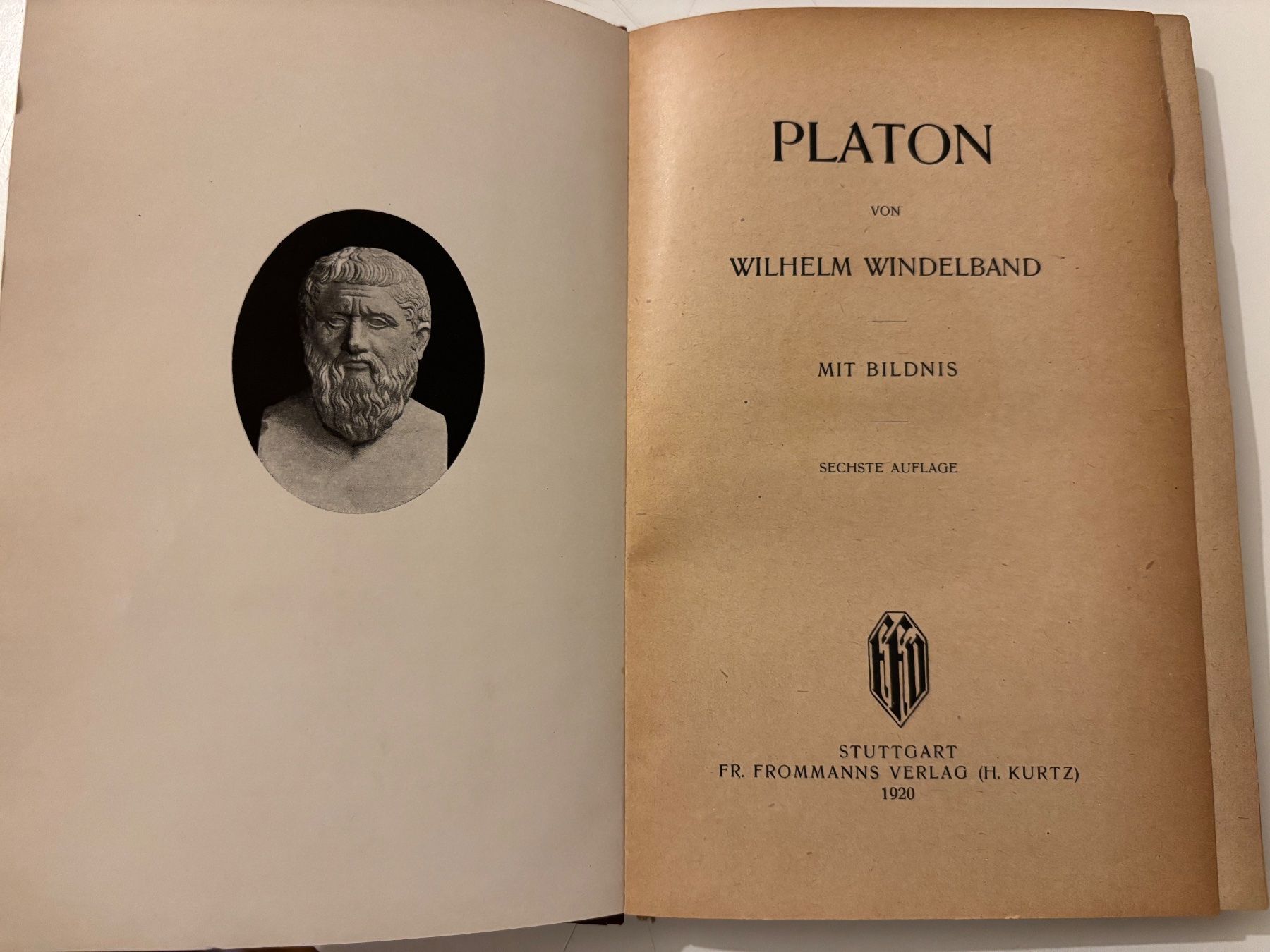 Libri: Platon von Wilhelm Windelband, 1920, Klassiker – Usato da Pfäffikon ZH venduto da Emporos_42