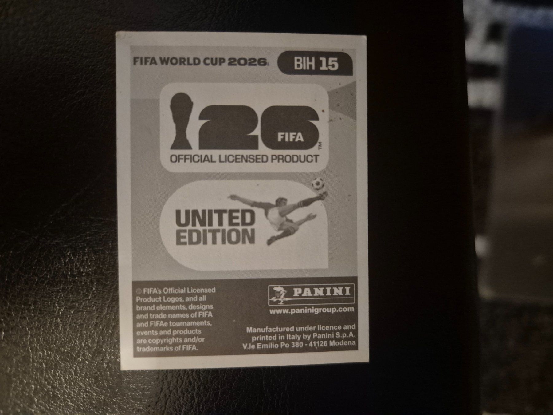 Panini Carte collezionabili: Panini WM 26 BIH 15 – Nuovo (secondo la descrizione) da Rorschacherberg venduto da AJ3108 1
