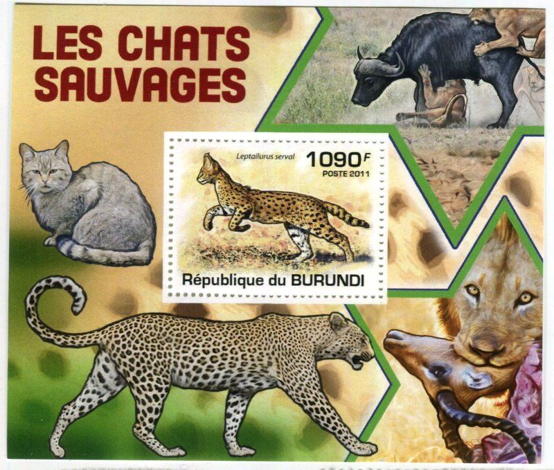 Tous les timbres: Block "Serval". Burundi – Neuf avec emballage d'origine à Basel par Butsch5