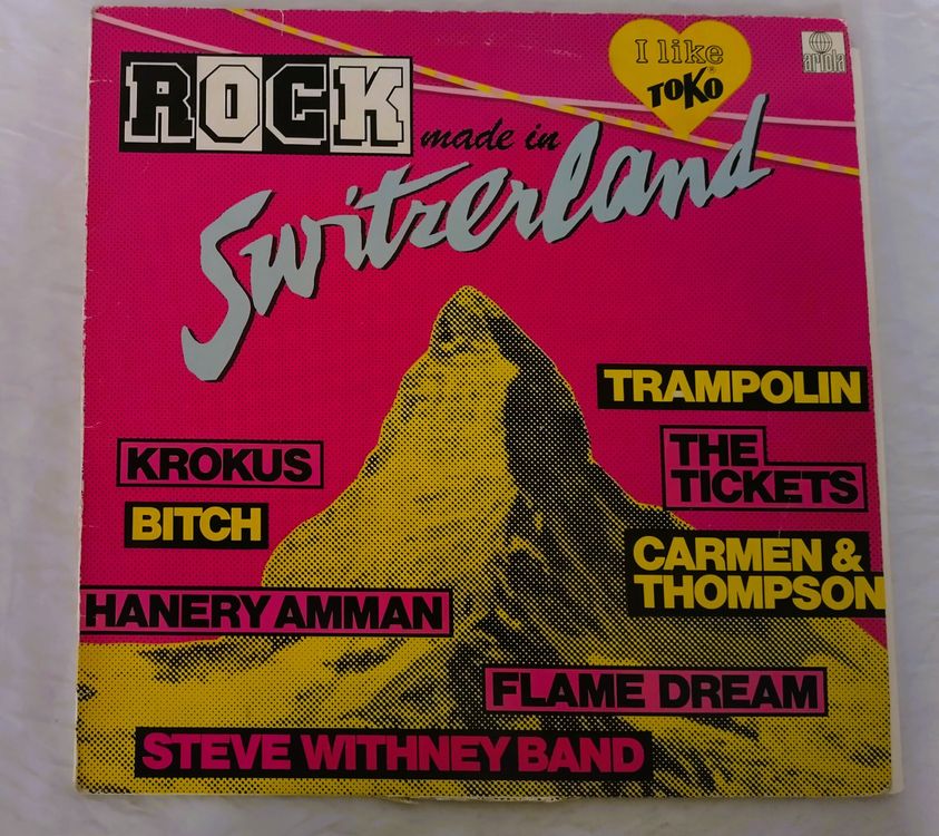 Rock Made In Switzerland LP 1981 Krokus Hanery Amman U a Gebraucht 