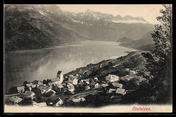 Cartoline postali: AK Obstalden, Ortsansicht – Usato da Berlin venduto da bartko-reher