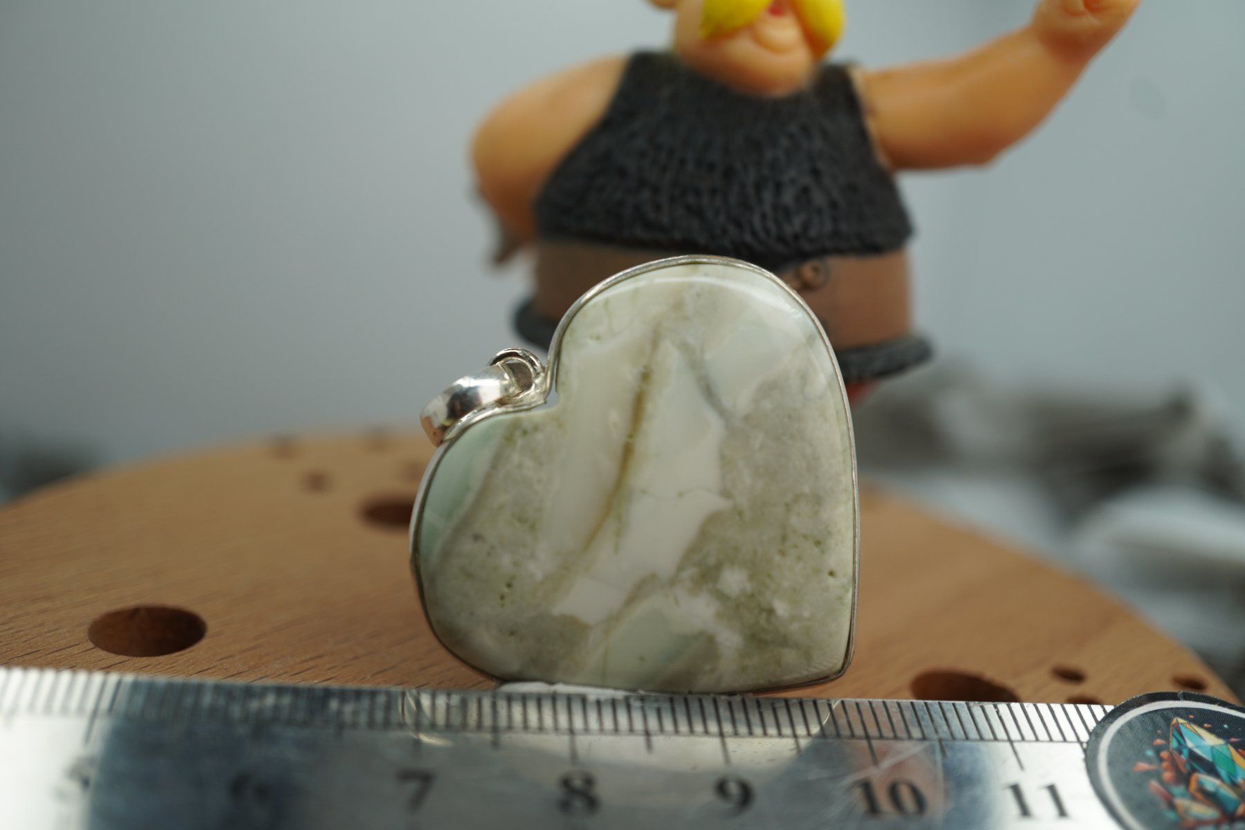 Minerali & Pietre curative: Samsonit Herz   925 Silber   Anhänger  "TOPSTONE" – Nuovo e nell'imballaggio originale da Eschenbach SG venduto da topstone 1