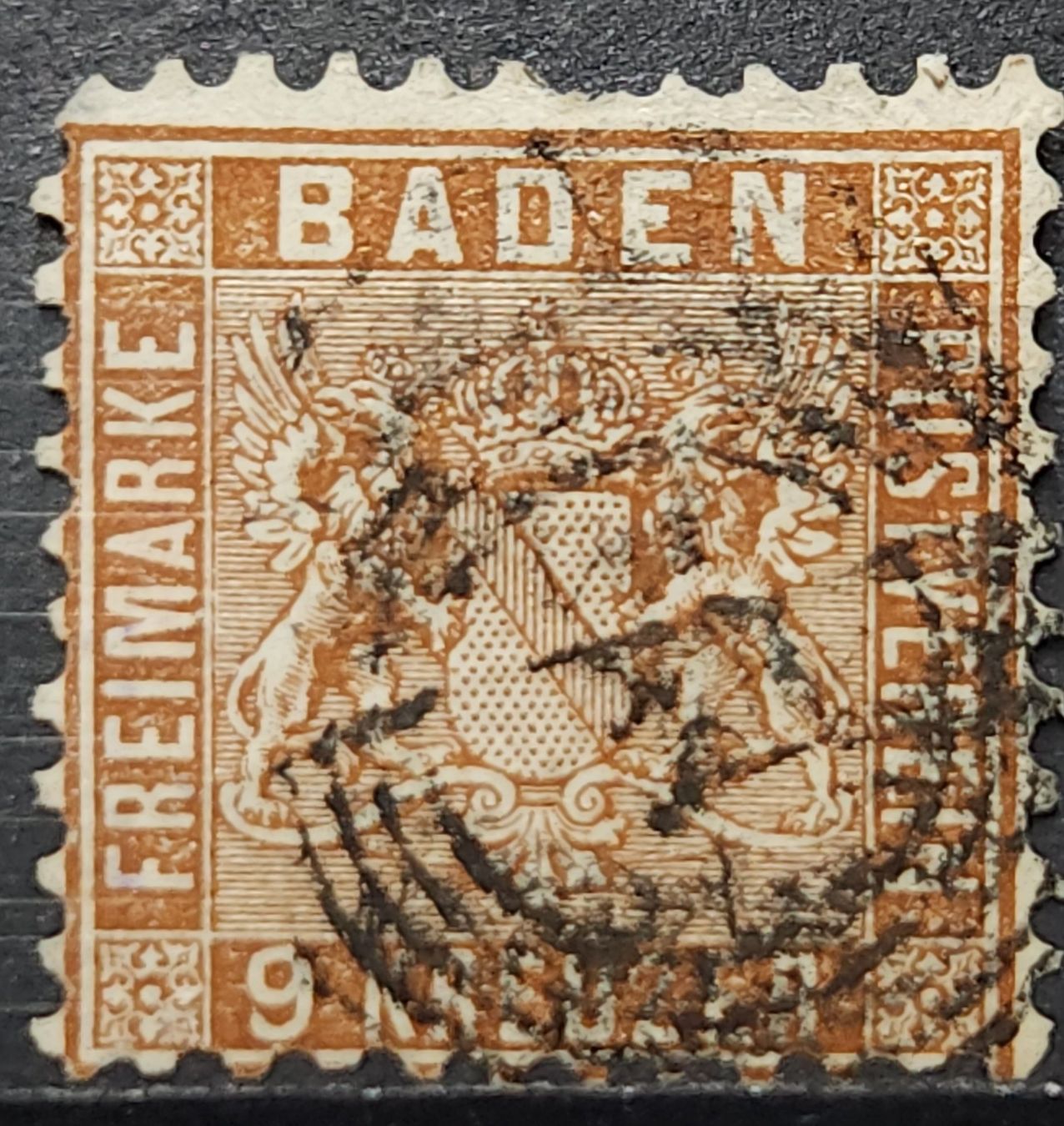 Tutti i francobolli: Baden Mi-Nr.15 a gestempelt 100 Fr – Usato da Kriens venduto da Nidfeld45