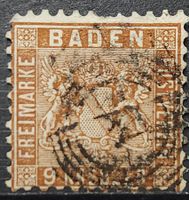 Baden Mi-Nr.15 a gestempelt 100 Fr