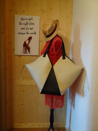 Wandelbare Origami echt Leder Shopper Tasche BALLY - 426118