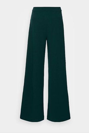 Pantalon large taille haute vert foncé jamais porté