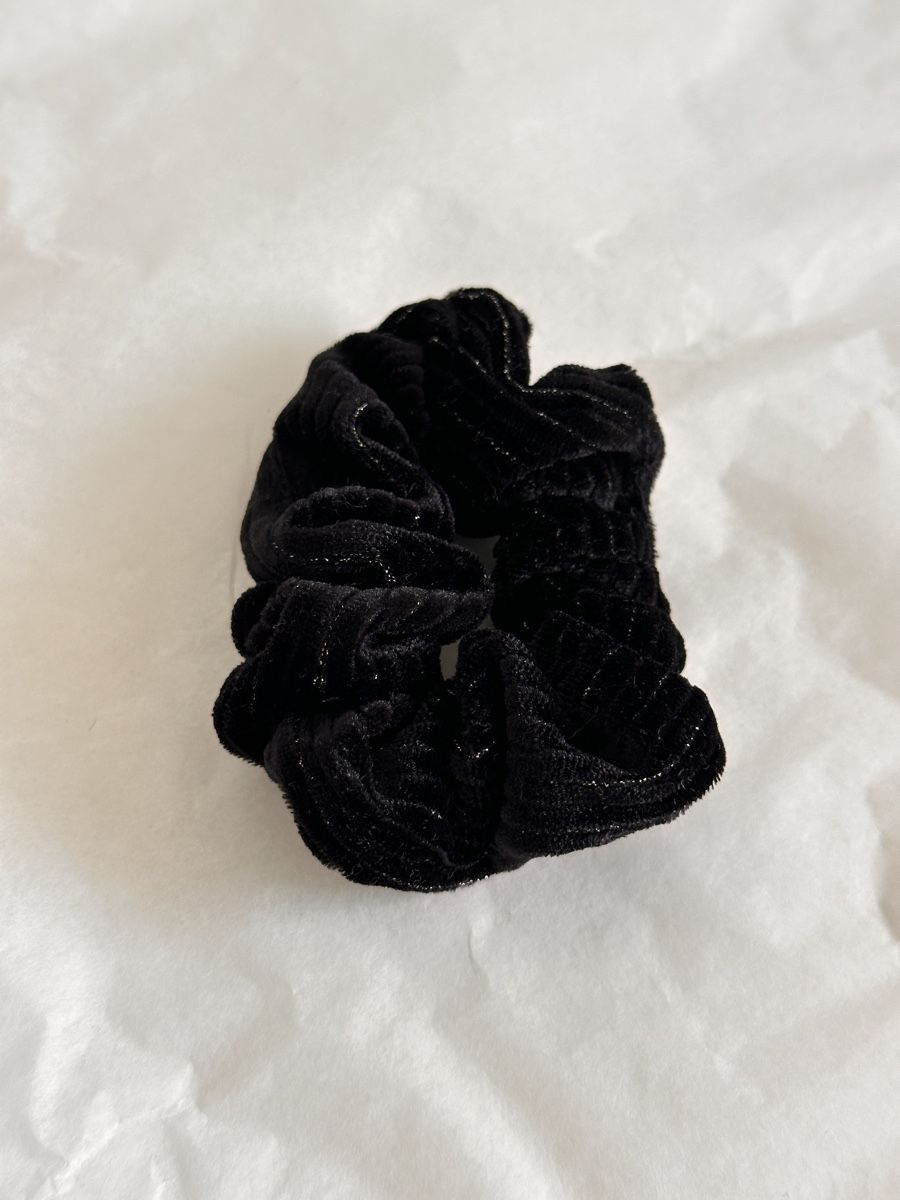 Accessoires pour cheveux: Scrunchie Schwarz Samt mit Glitzer, neu – Neuf avec emballage d'origine à Zürich par MaxZurich 1