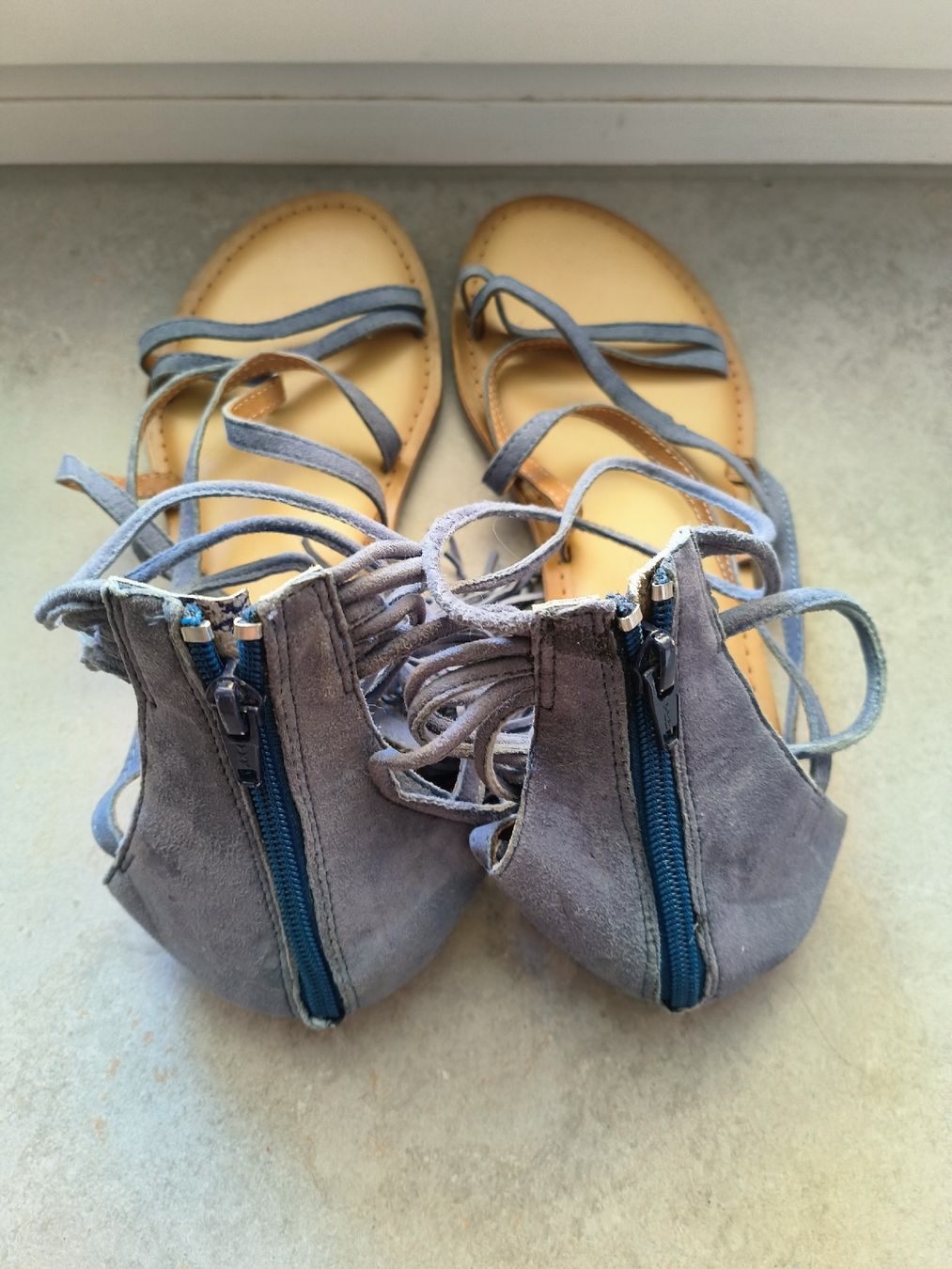 Chaussures femmes: Sandales bleues à lacets taille 41 neuves – Neuf (Voir description) à Préverenges par cpa_v28q 1