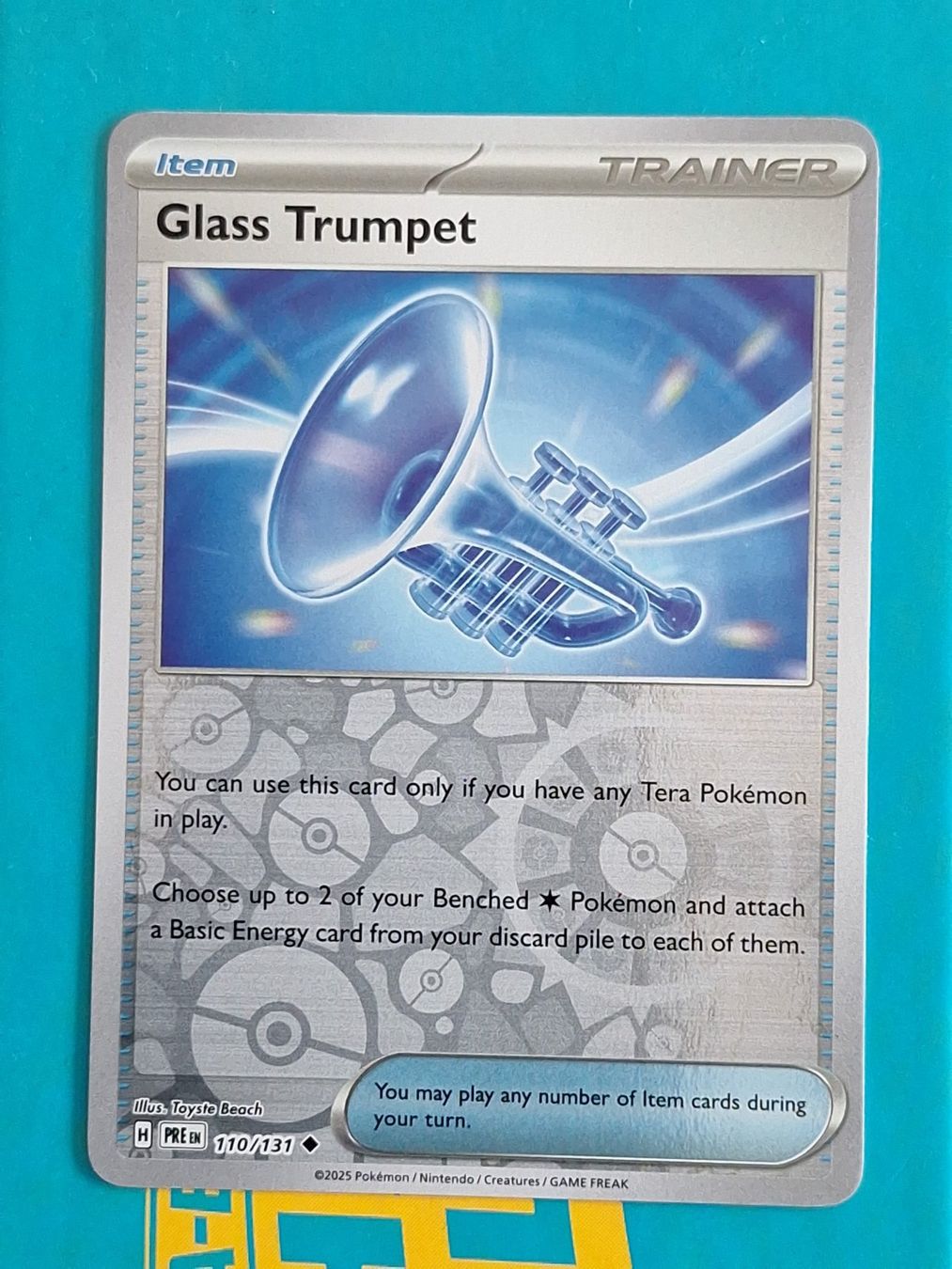 Pokémon Carte collezionabili: Glass Trumpet - Reverse Holo - Prismatic Evolution #1.6 – Usato da Altstätten SG venduto da GGsGameshop