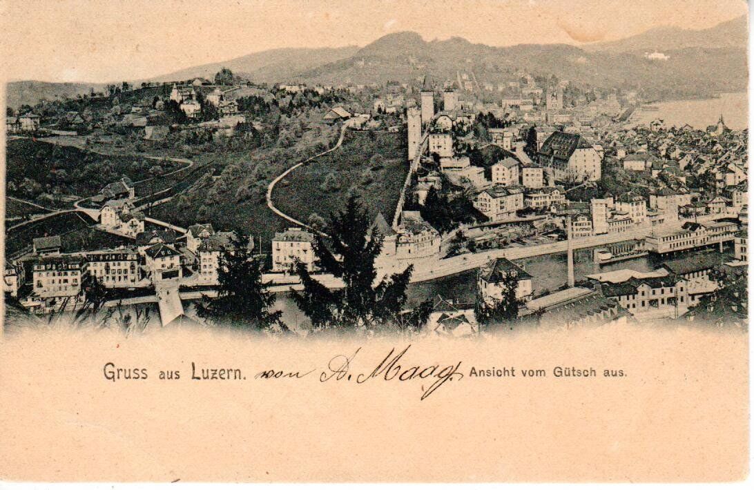 Cartoline postali: Luzern 1903 – Usato da Wolhusen venduto da Curver9