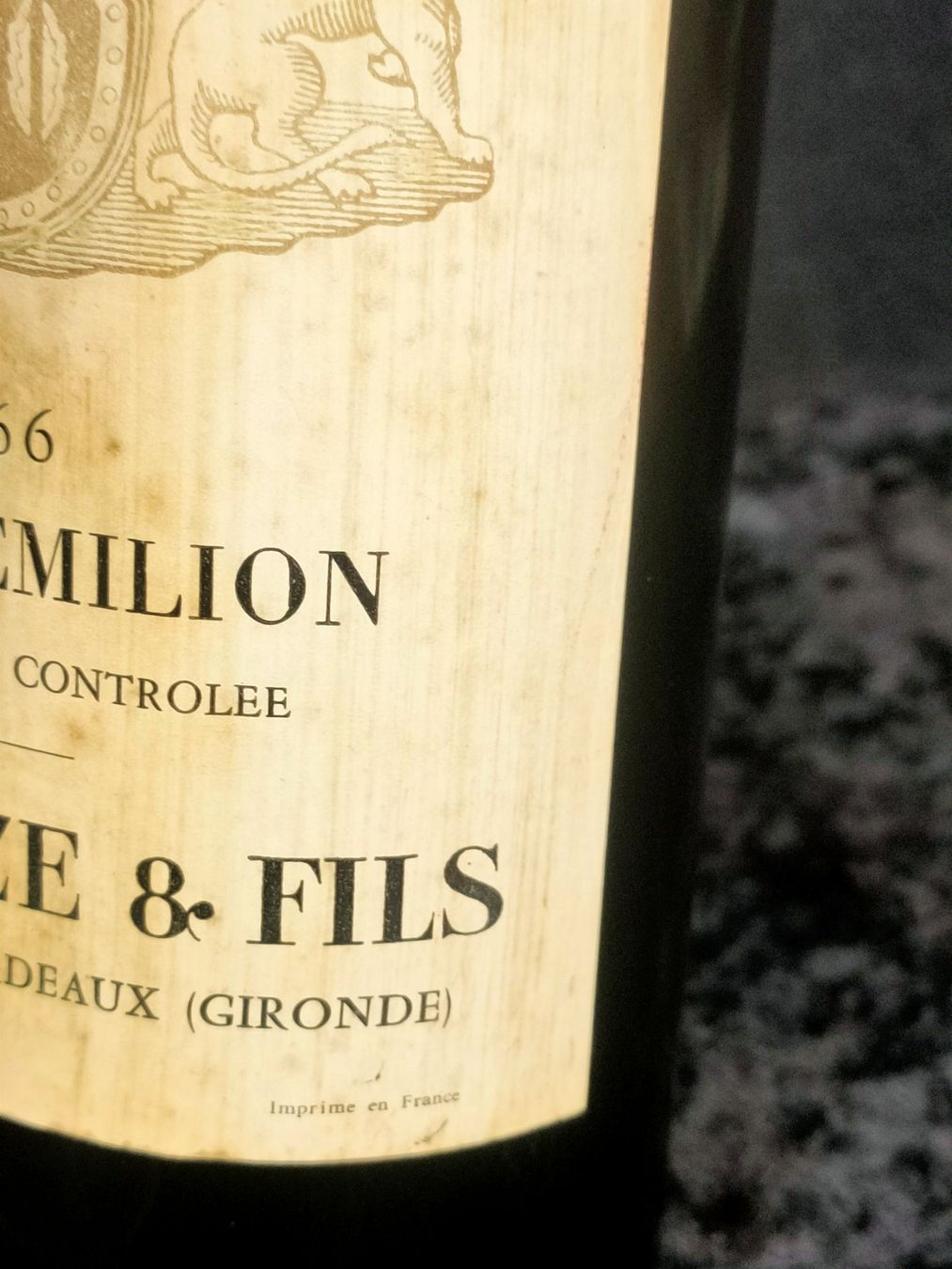 Vino: SAINT ÉMILION 1966 – Nuovo (secondo la descrizione) da Genève venduto da Leboucheoreilles 5