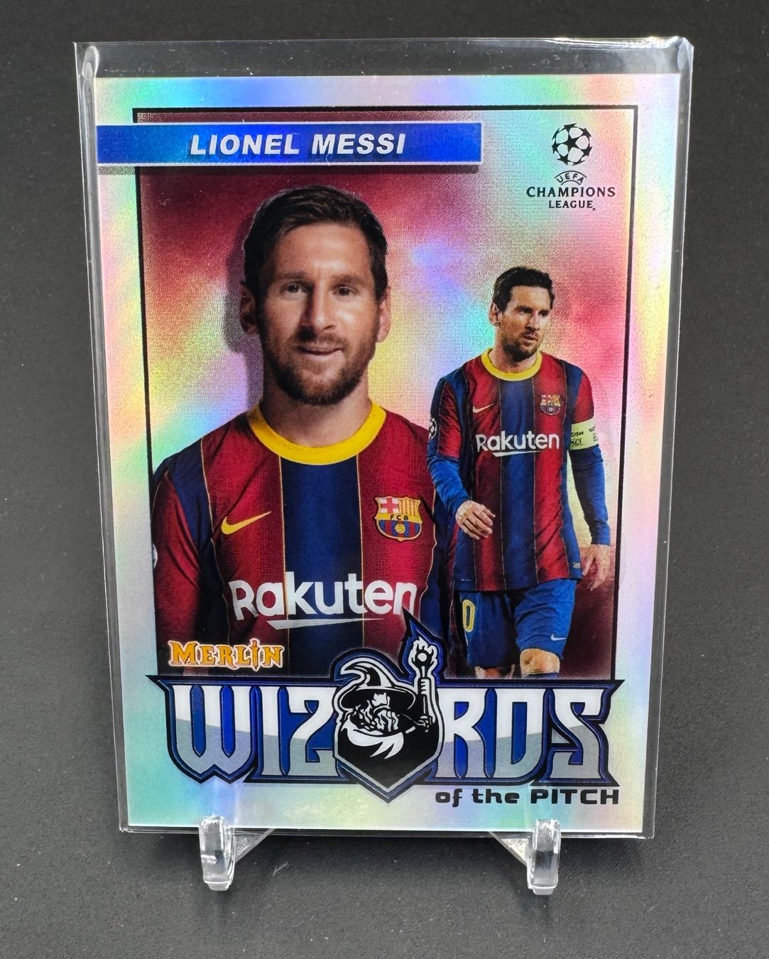 Topps Carte collezionabili: Lionel Messi 2020 Topps Merlin Refractor UCL Wizards Barça – Nuovo (secondo la descrizione) da Jegenstorf venduto da plataOplomo