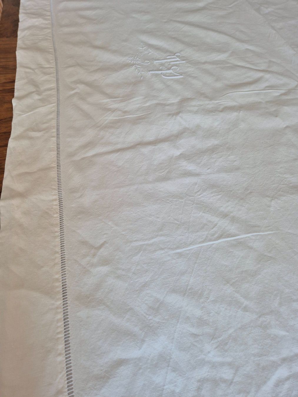 Linge de lit: Leintuch Monogramm TP bestickt, 300x205 cm – D'occasion à Bern par aronari 7