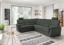 ECKSOFA STOFF SCHWARZ MIT BETTFUNKTION WINTER SALE%