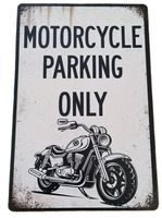Motorcycle Parking Only - Blechschild (neu, OVP)