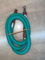 Shisha Schlauch Grün aus Holz und Leder