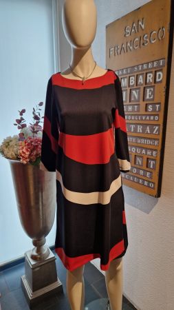 Sehr schönes Kleid, Gr. 36, schwarz/ rostrot/ ecrü, NEU!
